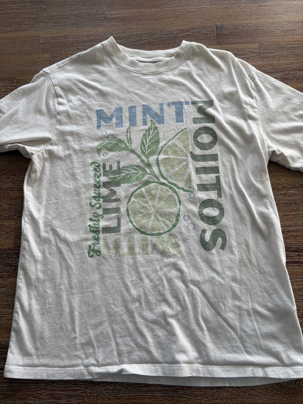Abercrombie & Fitch Cream Crewneck T-Shirt